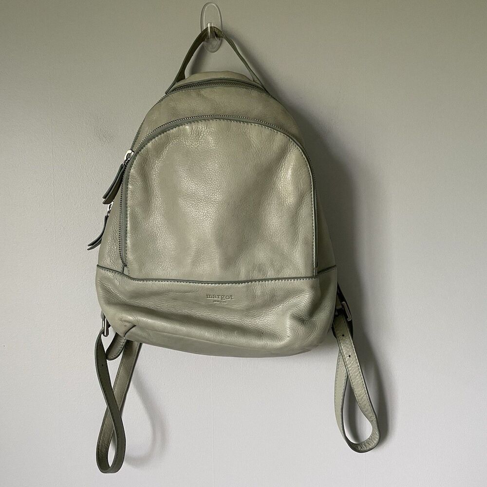 Margot Leather Backpack Purse Bag Green Women's One Size